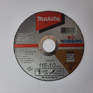 Disco Makita acero inoxidable de 115mm 1.0mm eje 22.23mm