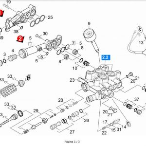 Set o Kit de mantención de bomba para HD 6/16 Karcher / 2.885-019.0