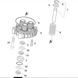 Set o Kit de mantención de bomba para HD 6/16 Karcher / 2.885-019.0