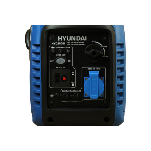 Generador Hyundai Inverter a gasolina 1,6 Kw / 2 Kw Partida manual / 82HYD2000I