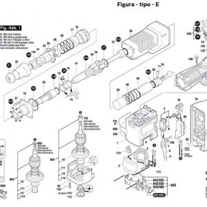 Set o Kit de mantención para GSH 11E (11316) Bosch / 1617000190