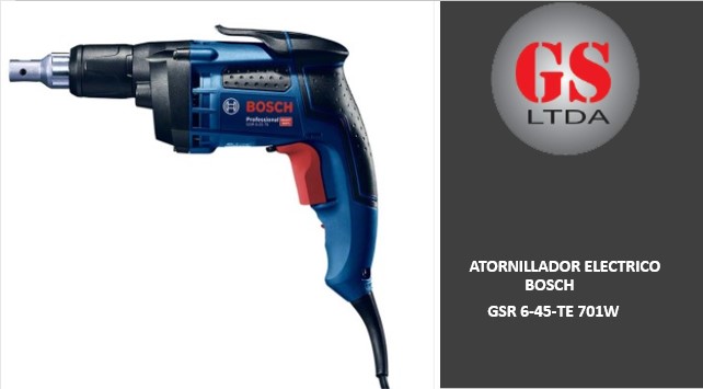 ATORNILLADOR ELECTRICO BOSCH GSR 6-45-TE 701W / 06014451E0 – GS Ltda.  Negocio Digital