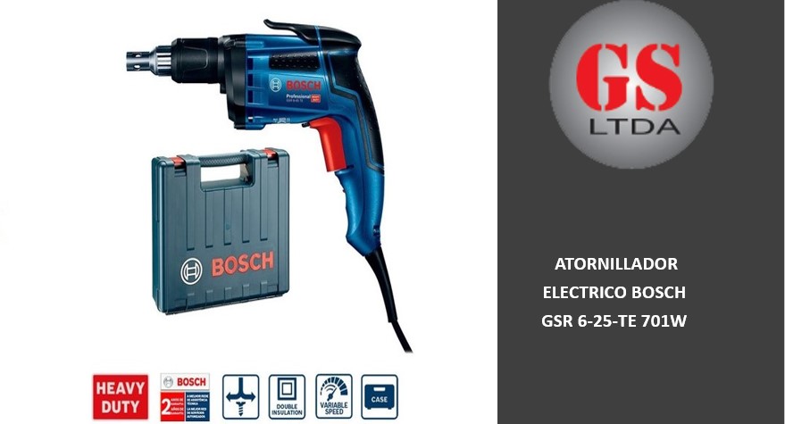 ATORNILLADOR ELECTRICO BOSCH GSR 6-25-TE 701W / 06014450E0000 – GS