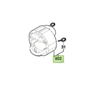 Estator o campo para sierra circular Bosch GKS 150 / 1607000D17