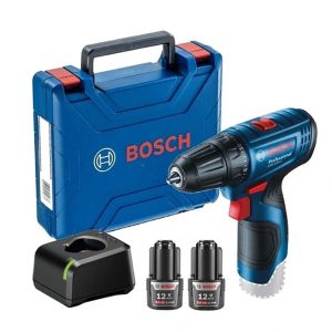 Taladro/Atornillador Bosch 12V GSR120-LI + 2 baterias GBA 12V 2.0 Ah + cargador GAL 12V-20 Professional / 06019G80E0