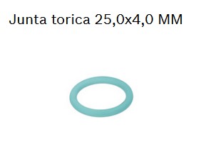 Junta tórica pata pistón plástico GSH5CE Bosch (11C21) 25,0×4,0 MM cod: 1610210153