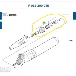 Juego de piezas para Dremel Versatip 2000 cod: 2610397236